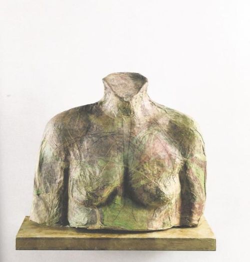 Robert Gober, Untitled (Big Torso), 1990, beeswax, pigment, human hair, ca. 24 x 18 x 11 in., Anthon