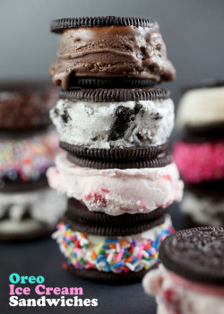 foodtolivewith:  Easy Oreo Ice Cream Sandwiches