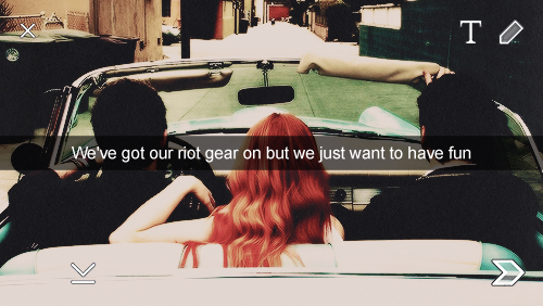 anklebitters:  Paramore in snapchats (part 1). 