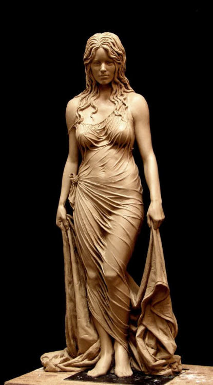 arsenicinshell:Clay and Bronze sculptures by Benjamin Victor - Bathsheba via  @mymodernmet