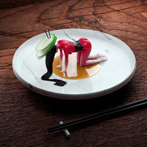 theonlymagicleftisart - Raw Sushi Seriesfrom Cristian Girotto...