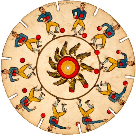 Joseph Plateau, McLean’s Optical Illusions; or, Magic Panorama, 1833Gifs by Wikimedia User Rac