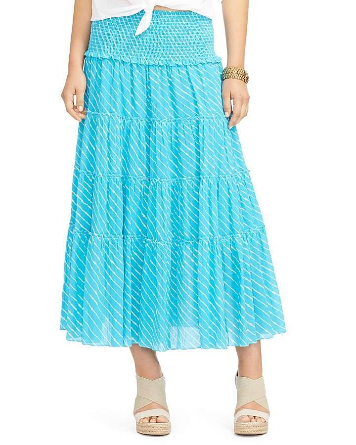 Lauren Ralph Lauren Tiered Stripe Maxi SkirtSearch for more Skirts by ...