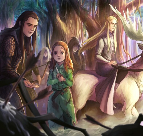 niyochara:&ldquo; Come, i’ll take care of you&rdquo;My HC about how Thranduil found little Tauriel. 