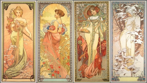 nameofuserisdurnah1721:  mysticjc:  Alphonse Mucha “Alfons Maria Mucha (Ivančice, 24 July 1860 – Prague, 14 July 1939), often known in English and French as Alphonse Mucha, was a Czech Art Nouveau painter and decorative artist, known best for