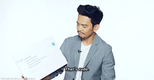 testmeyouwillfail: John Cho Answers the Web’s Most Searched Questions (X)