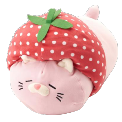 sweetroll:Shiba and Cat Strawberry Plushie adult photos