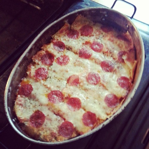 #HappyMothersDay dinner for my queens. #Lasagne #Lasagna #pasta #pepperoni…..made by #Dex :-)