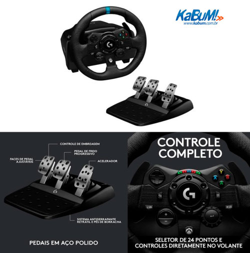 Garanta J A Seu Volante Logitech No KaBuM!