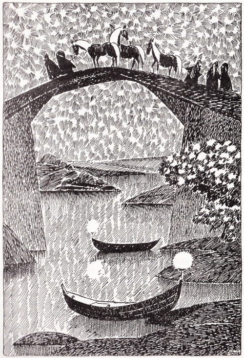 reptilmastaren:Did you know that Moomin creator Tove Jansson illustrated J.R.R Tolkiens The Hobbit f