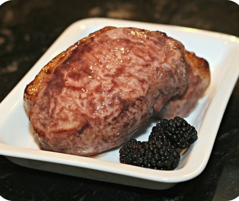Blackberry Glazed Pork Chops