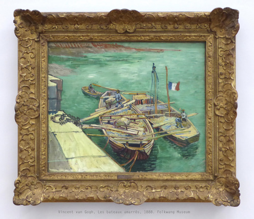 Vincent van Gogh, Les bateaux amarrés, 1888. Museum Folkwang. 