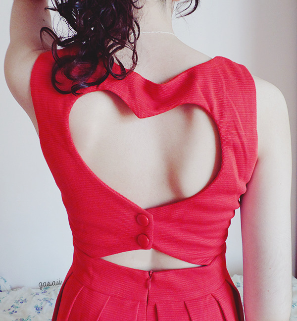 Red heart cut dress sponsored by ♥Rated: ★★★★★, find it here: ☆