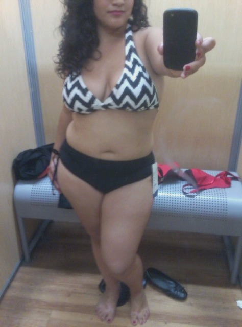random-chubby-curves:  So i’ll be wearing this tomorrow at the beach!!! :D what do you guys think?  First time  wearing an actual bikini on the beach! :D yay! :D I’ll try to take pictures there! :D 