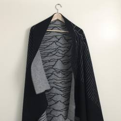 shanegonzalesarchive:  UNDERCOVER CASHMERE “UNKNOWN PLEASURES” CAPE // #undercoverism #juntakahashi