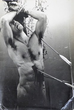 dayum62:Yukio Mishima as saint Sebastian