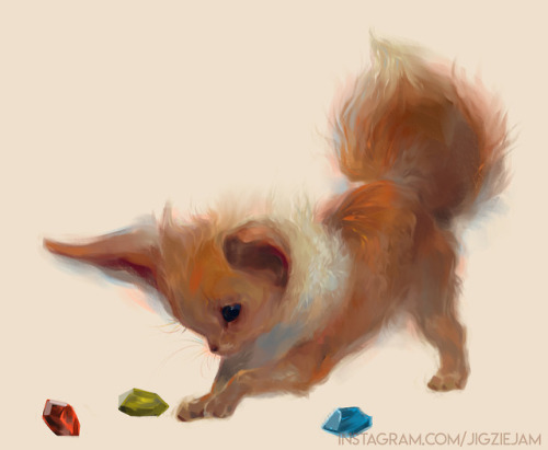 jigziejam:   A quick rough doodle of eevee  