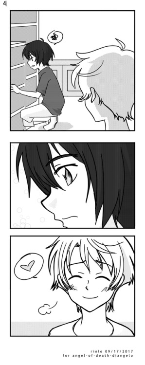 rin-le: Mini-comic thing based on angel-of-death-diangelo‘s adorable headcanon involving solan