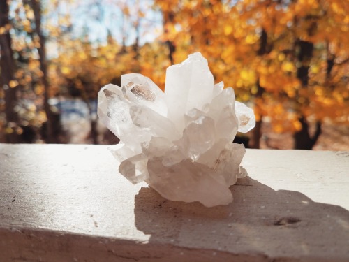 caffqueen: I’m in love with this beautiful quartz cluster my best friend and boyfriend picked out fo