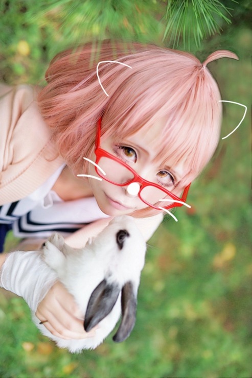 cosplayeverywhere:  Kyoukai no Kanata (境界の彼方) ~ Mirai Kuriyama (栗山 未来) 1, 2, 3.