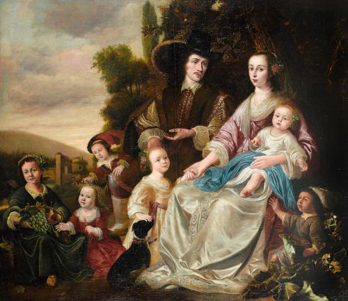 galleryofunknowns:Circle of Bartholomeus van der Helst (b.1613 - d.1670), ‘A Family Portrait’, oil o