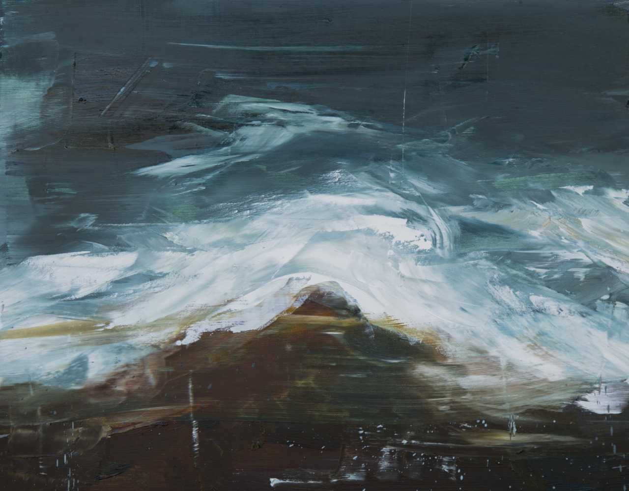 mydarkenedeyes:Emma Fineman - Ocean Series (Oil on panel, 2014‒)