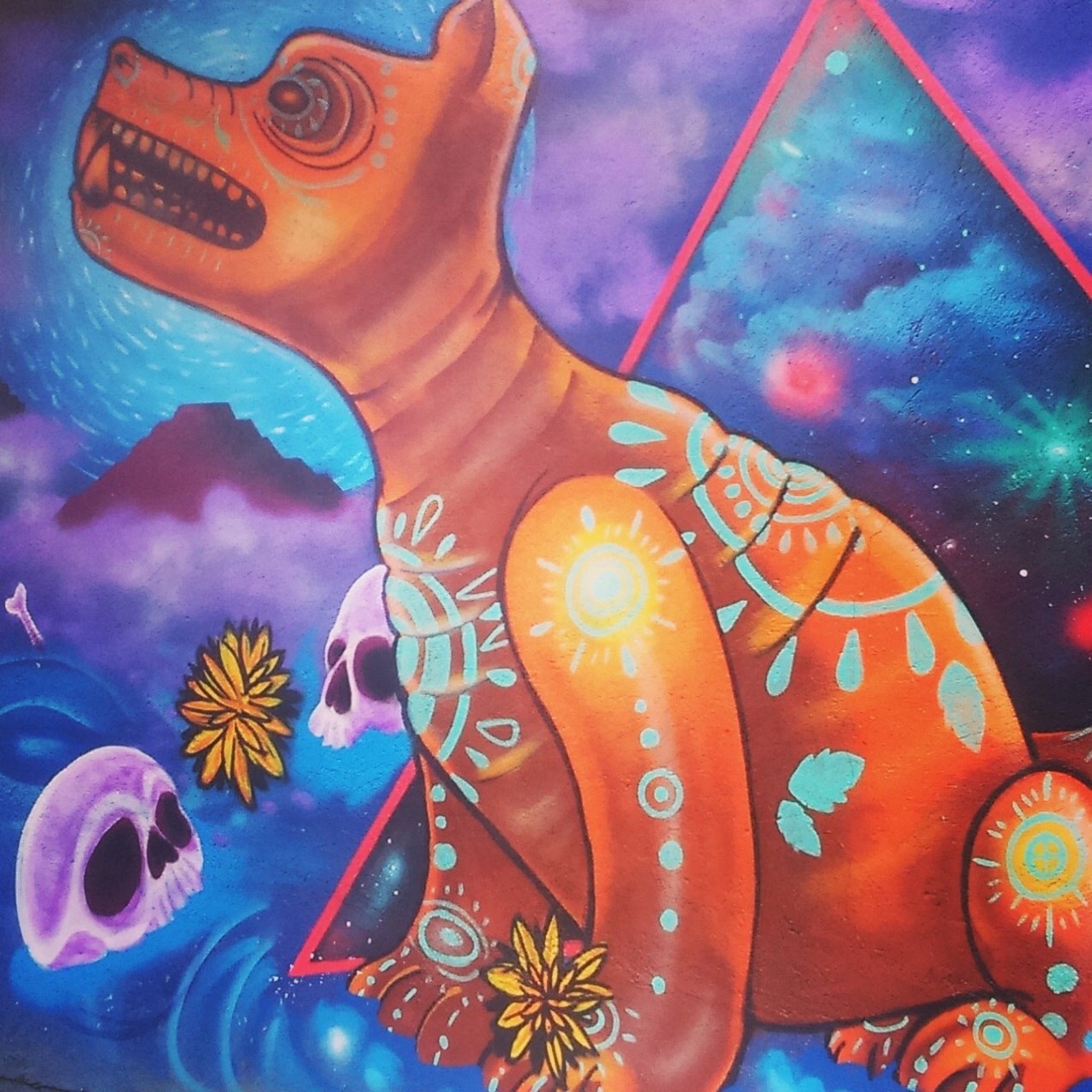 neomexicanismos:  El guardián del inframundo  Artista: Mr. Skelleton 