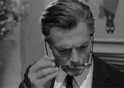 Orwell:  Marcello Mastroianni In 8 ½ (1963)   Directed By Federico Fellini
