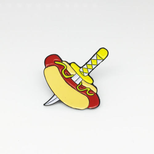 I designed my first enamel pin for Strike Gently, this one is a hot dog.http://www.strikegently.co/p