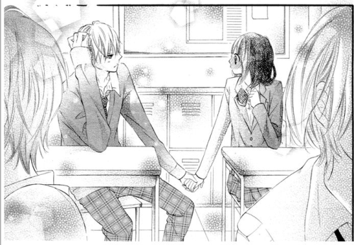 shoujocuteness:  This guy has guts to randomly hold some random girls hand