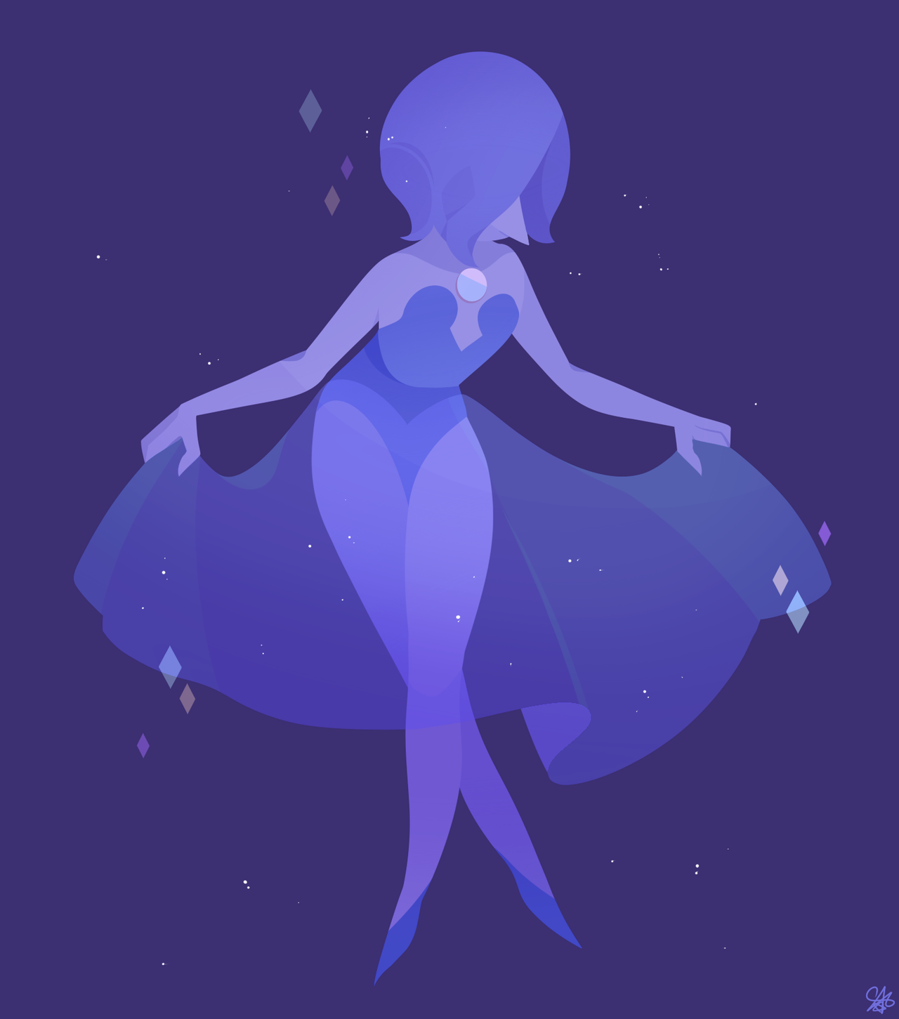 gargantua-1:Blue gems