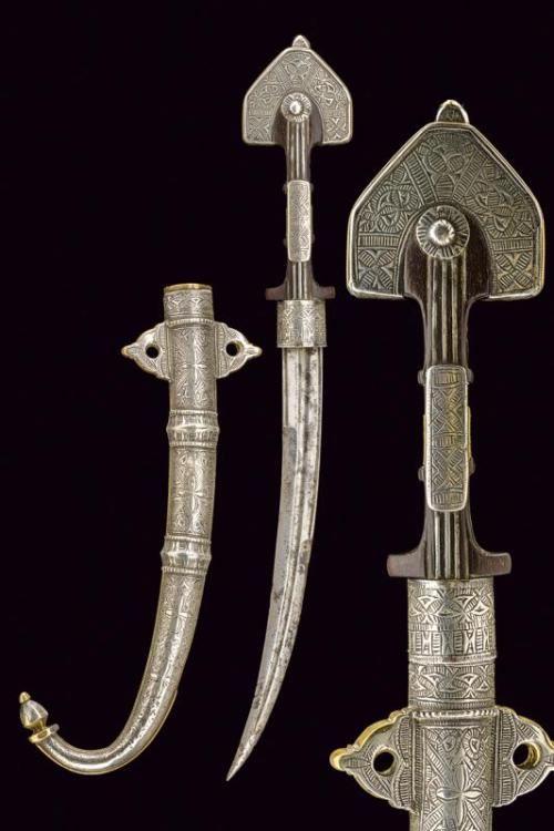 Silver mounted Moroccan koummya, circa 1900.from Czerny’s International Auction House
