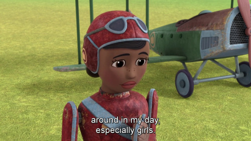 tranquillust:  draqua:  Doc McStuffins S3E11 showcases real world African America female pilot: Bessie Coleman   this show is so important  So glad my daughter loves her