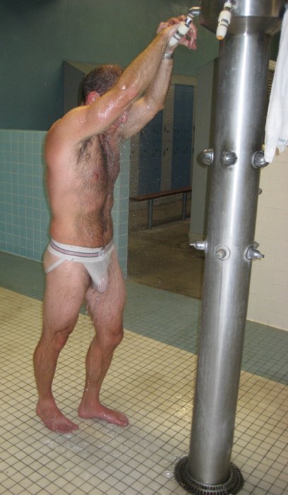 lockerroomboners:  ex-frat-man:  …the Bradley shower room solution.  Not boner