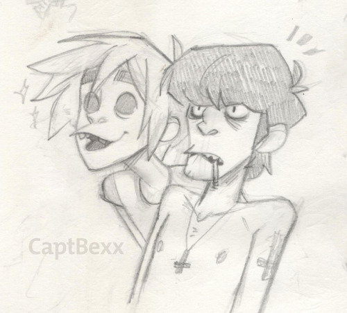 Some Gorillaz drawings. ;)