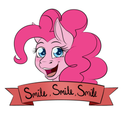 askcaffeinehazard:For anyone having a bad time.  Pinkie believes in you!@ask-frizzmane &lt;3
