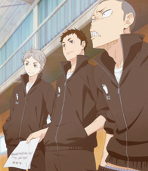 reinerbraun:  karasuno senpais ○´∀｀○ 