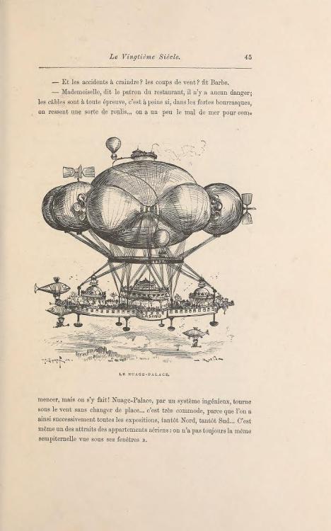 smithsonianlibraries:Le vingtième siècle  is a novel written and illustrated by Albert Robida