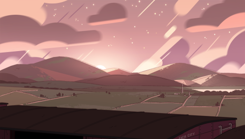Part 2 of a selection of Backgrounds from the Steven Universe episode: On The RunArt Direction: Elle MichalkaDesign: Steven Sugar, Emily Walus and Sam BosmaPaint: Amanda Winterstein and Jasmin LaiOn The Run Backgrounds Part 1, Part 3