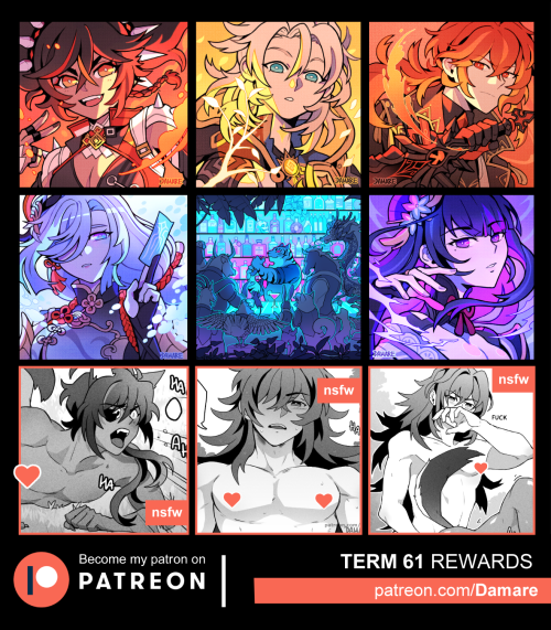 Term 61 Patreon rewards are up and ready to download!Thank you so much for your support everyone! I&