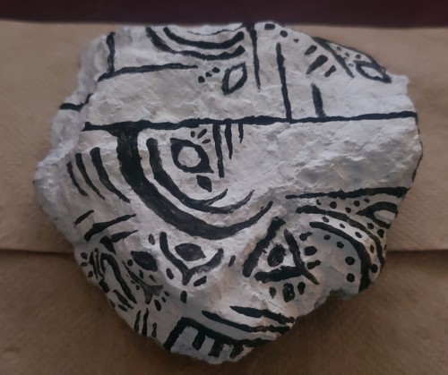 I Want To Start Painting Bones/doing Bone Art, So I'm Practicing On Rocks Because They're Much More Abundant.