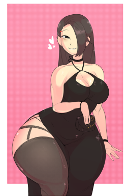 bulumble-bee:  Mizuki in a black dress Was talking to @dabbledoodles about how cute they are!