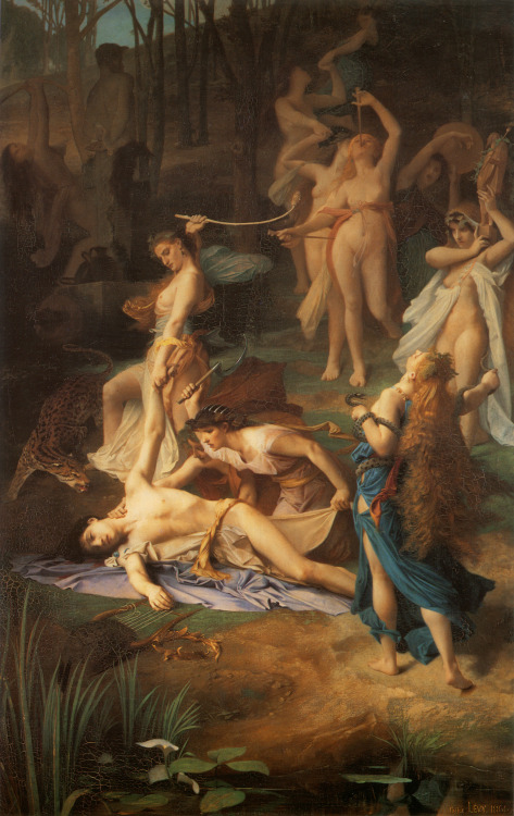 The Death of Orpheus, Émile Lévy, 1866