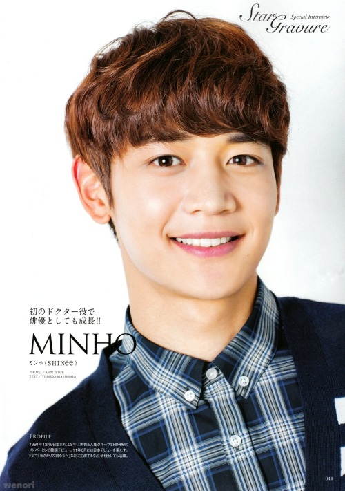 shineetown:  140722 Minho - ‘Haru Hana’ Japanese Magazine Vol. 025 Source: wenori 2 