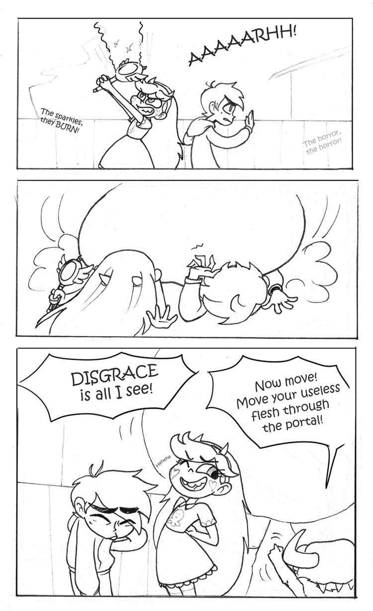 kotilokiki:  One of the suggestions I got was “star feeling bad that she puts Marco