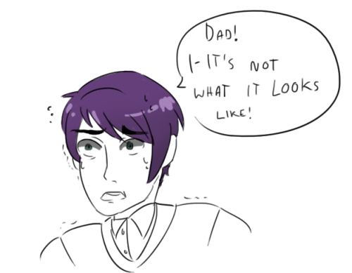 stoned-tsukiyama:  The daily life of the elusive tsukikane lovechild. [that was hair dye btw] 