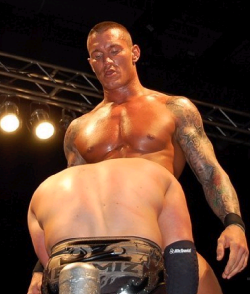 rwfan11:  Miz and Orton … this is the dirtiest, sexiest pic of these two together (I challenge anyone to find another!) …..Miz looks like he is sucking off Orton (who appears to be enjoying it), jacking himself off and playing with his own ass! Can