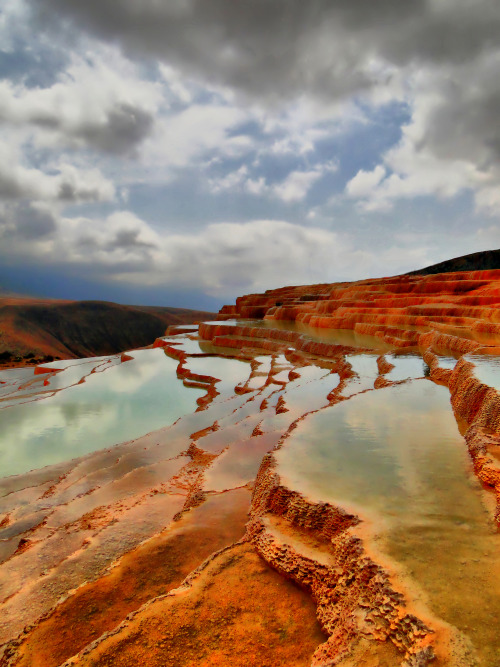 Badab-e Surt (باداب سورت‎) is a natural site in northern Iran. It comprises a range of stepped trave