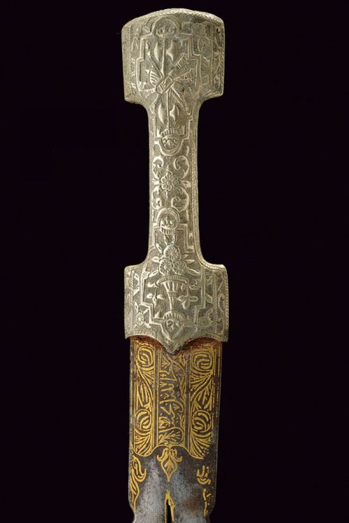 art-of-swords: Jambiya Dagger with a Double Blade Dated: 19th century Culture: Ottoman Measurements: