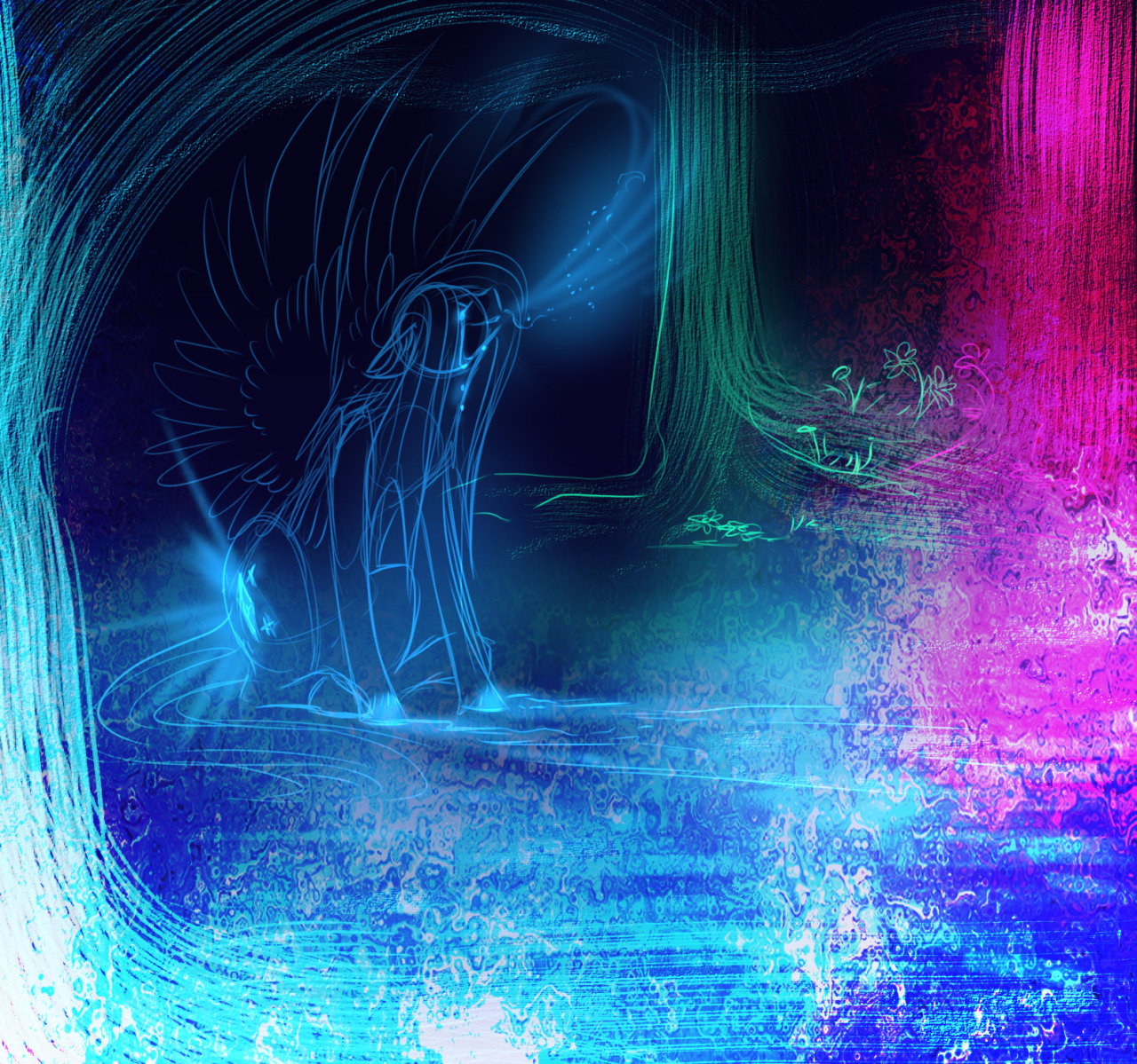 tlatophat:  azula-griffon:  Shimmer gets some sketchy love  Holy $#!7!!